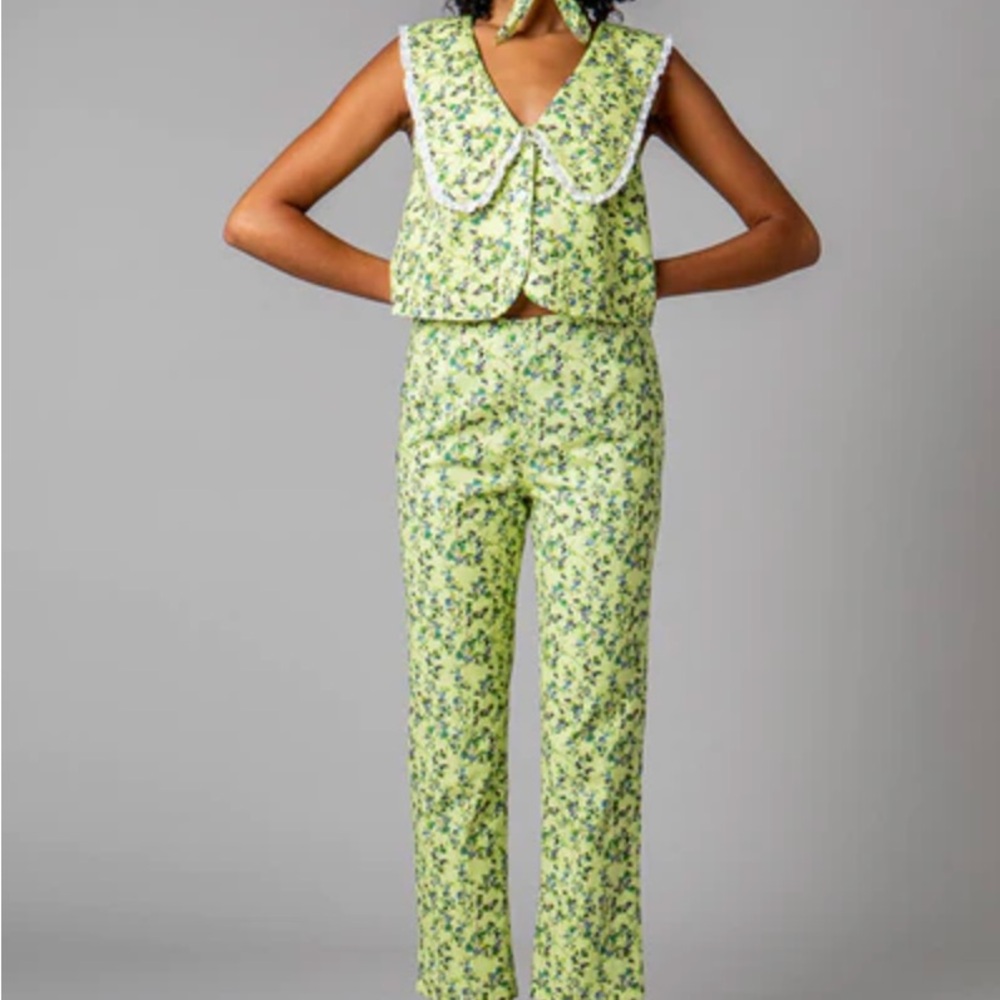 Rachel Antonoff Birdie Pant in Electric Blueberry